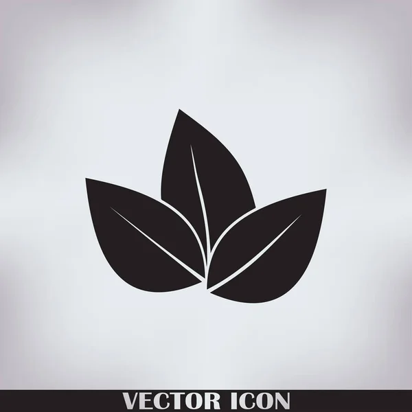 Icono de la hoja vector ilustración — Archivo Imágenes Vectoriales