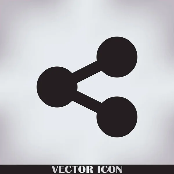 Ícone da molécula. ilustração vetorial — Vetor de Stock