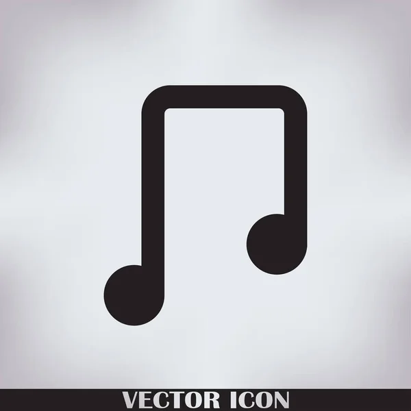 Music note web icon — Stock Vector
