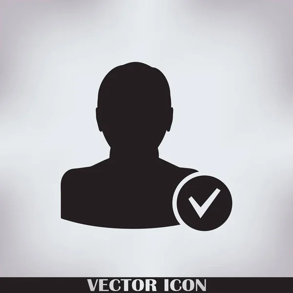 Añadir icono de amigo. Vector Eps 10 — Vector de stock