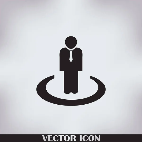 Man Vektor Web-Symbol — Stockvektor