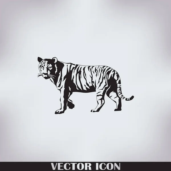 Векторная татуировка племенного тигра — стоковый вектор
