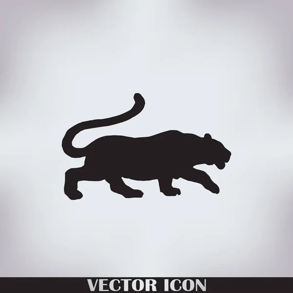 Tigre tribal salto vector tatuaje — Vector de stock