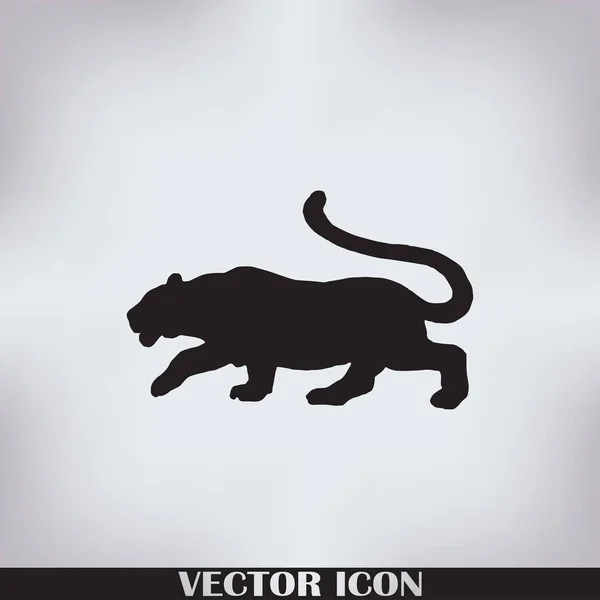Tatouage vectoriel de saut de tigre tribal — Image vectorielle