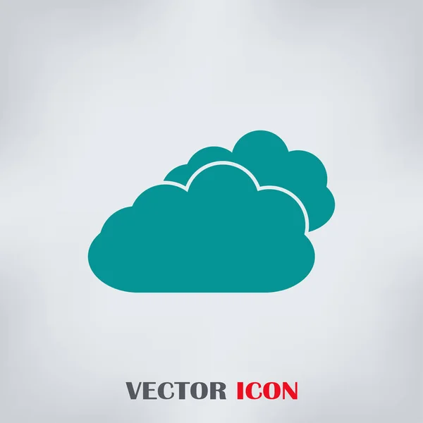 Векторное изображение двух облаков для использования в веб-приложениях — стоковый вектор