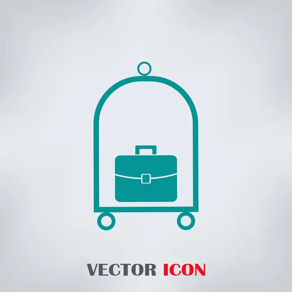 Web-Vektorsymbol für Gepäck. — Stockvektor
