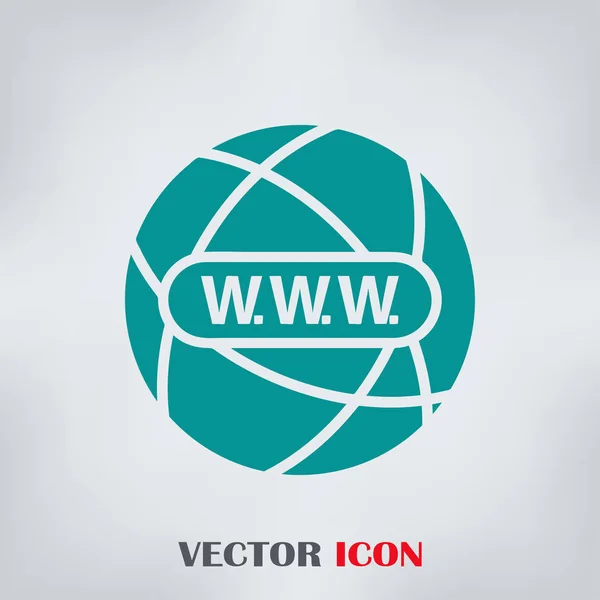 Icono del sitio web. vector globo icono — Vector de stock