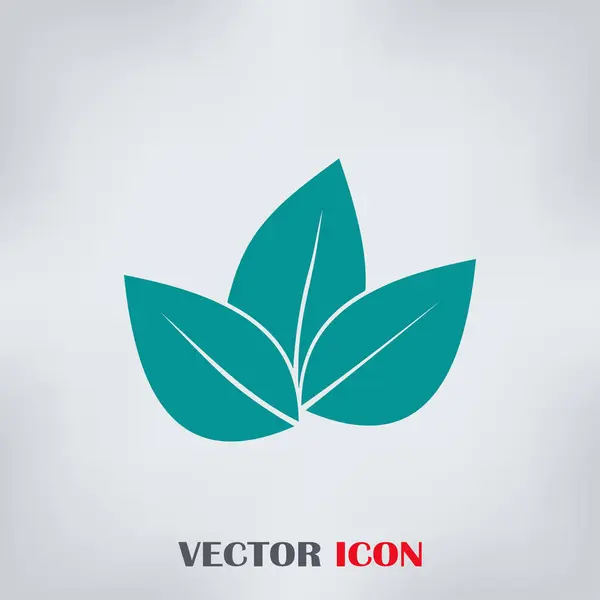 Blatt-Icon-Vektor-Illustration — Stockvektor