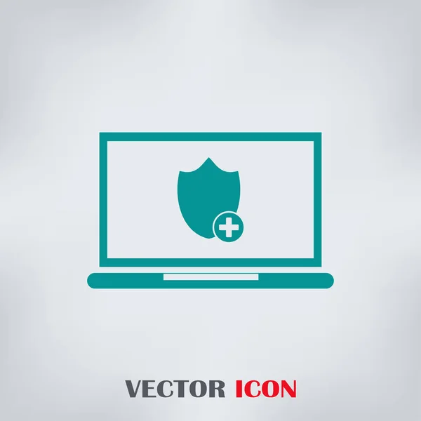 Иконка векторного экрана ноутбука — стоковый вектор