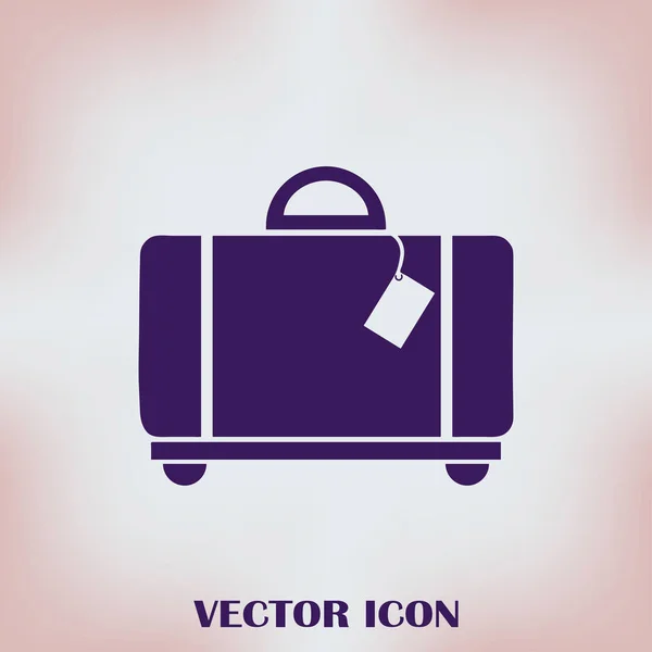 Briefcase icon, vector illustration. Flat design style. — Stock Vector