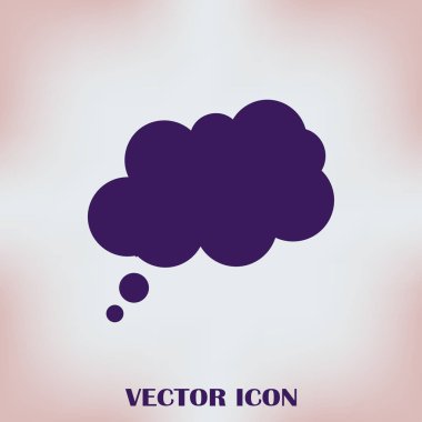 Konuşma balonları çifti. Sosyal simgeler. Düz stil tasarım