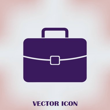 Evrak çantası ikonu, vektör illüstrasyonu. düz tasarım biçimi.