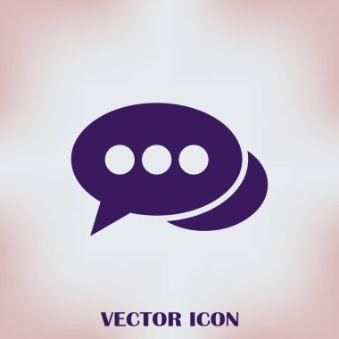 sohbet işareti vektör simgesi