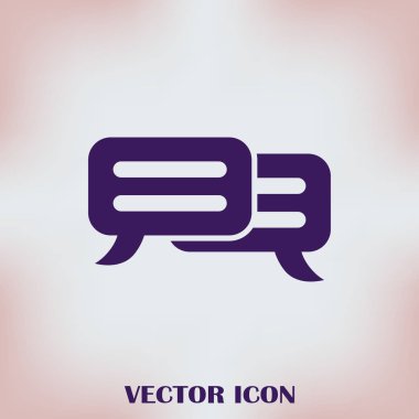sohbet işareti vektör simgesi
