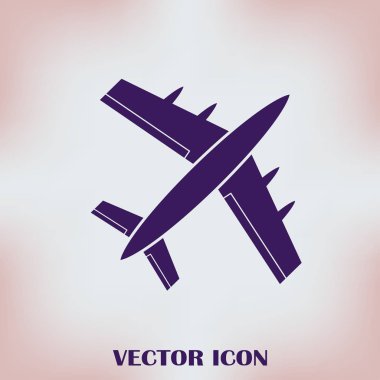 Uçak vektör web simgesi