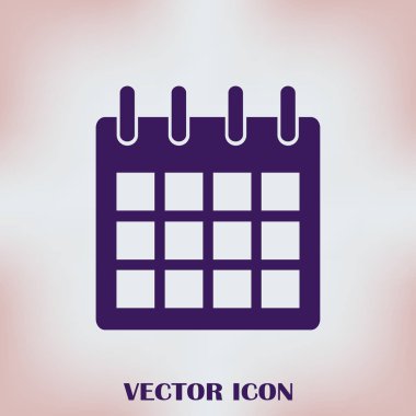 Takvim izole düz Web telefon simgesini