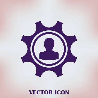 Dişli simgesini. Vektör, Eps 10