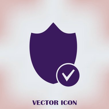 Kalkan vektör web simgesi