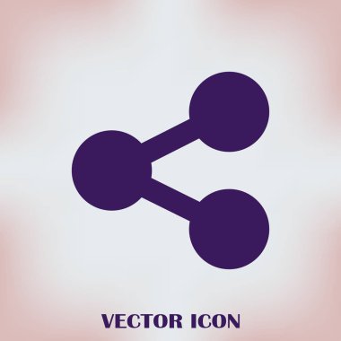 Molekül simgesi. vektör illüstrasyonu