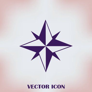 Beyaz arka planda arka Rüzgar gülü. eps10