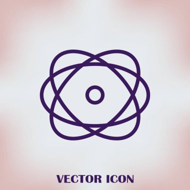 Molekül simgesi. vektör illüstrasyonu