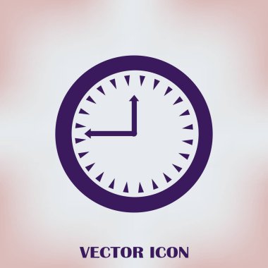 Saat vektör web simgesi
