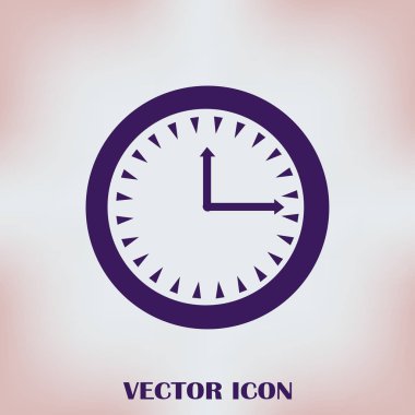 Saat vektör web simgesi