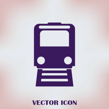 Tren simge vektör, Modern ulaşım işareti, Web sitesi, sosyal medya, kullanıcı arabirimi, mobil uygulaması, Eps10