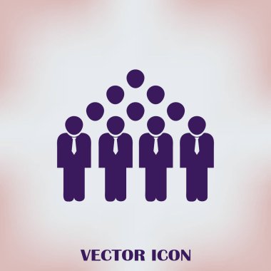 İnsanlar simgesini trendy düz stil. Kalabalık işareti. Web sitesi tasarımı, logo, app, UI kişi simgesi. Vektör çizim