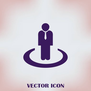 Adam vektör web simgesi