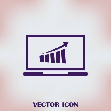 laptop kar kavramı. vektör çizim