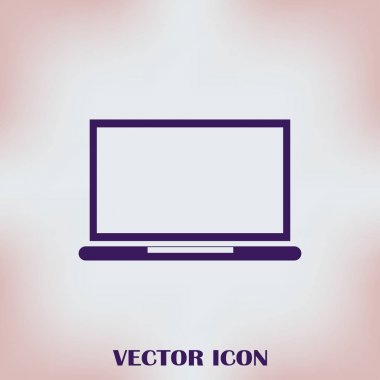 Popüler tasarımı olan bir dizüstü bilgisayar ekranı. Özel resimlerle kullanılabilir.