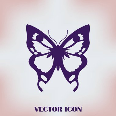 Kelebek logo grafik tasarım konsepti.