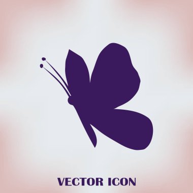 Kelebek logo grafik tasarım konsepti.