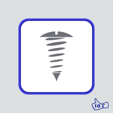 Vida simgesi, düz vektör