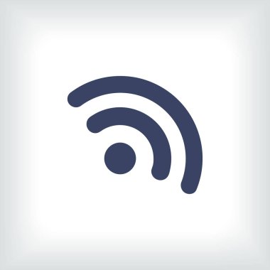 Düz simgesi RSS. vektör çizim