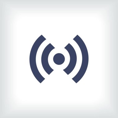 Düz simgesi RSS. vektör çizim