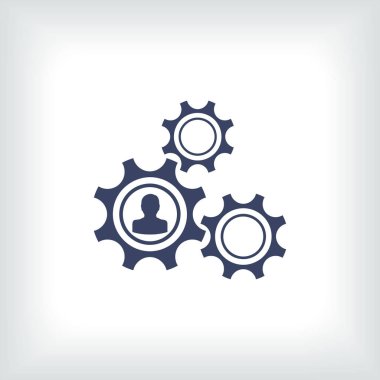 antika arka plan vektör sanat ile dişli simgesini