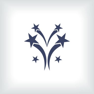 Festival havai fişek. Vektör çizim.