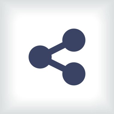 Atom vektör web simgesi.