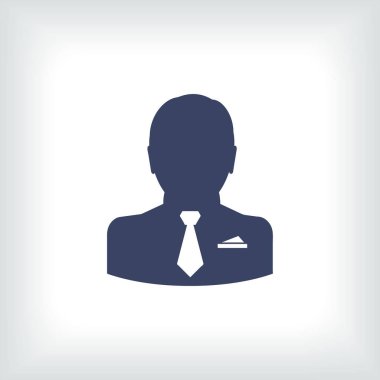 Adam profil simge vektör