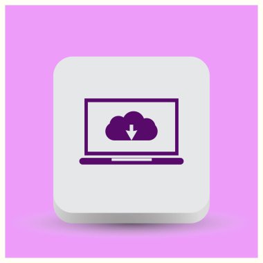 Bulut hizmet anlayışı. Vektör çizim Eps 10.