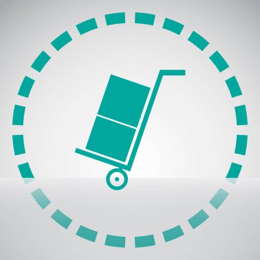 Bagaj simgesi. Web vektör stili.