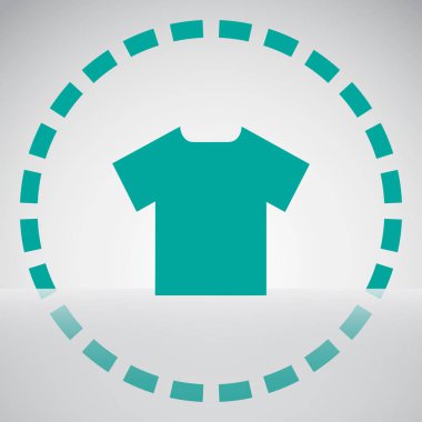 T-shirt simgesi web vektör.