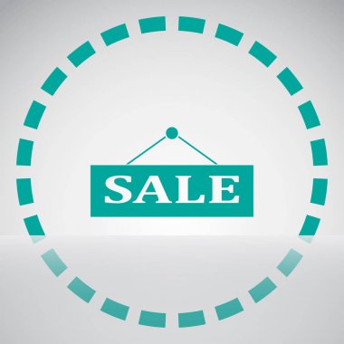 Satış, fiyat etiketi simgesi. Vektör düz tasarlamak