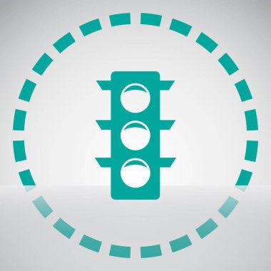 Vektör trafik ışığı simgesi.
