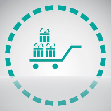 Hediye, hediye, Giftbox izole düz Web telefon simgesi