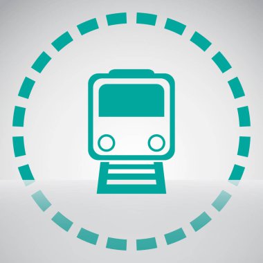 Tren simgesi. vektör tasarımı