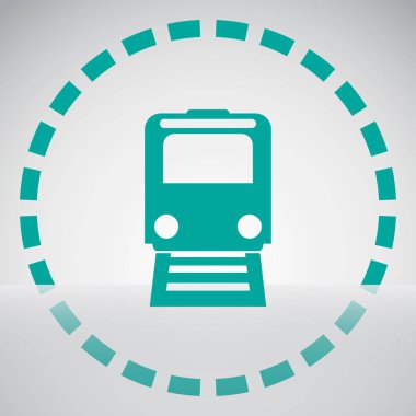 Tren simgesi. vektör tasarımı