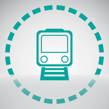 Tren simgesi. vektör tasarımı